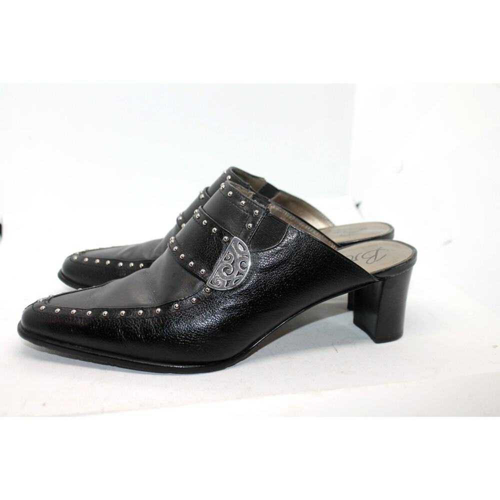 Brighton Vintage Black 'Theme' Mules sz 8M